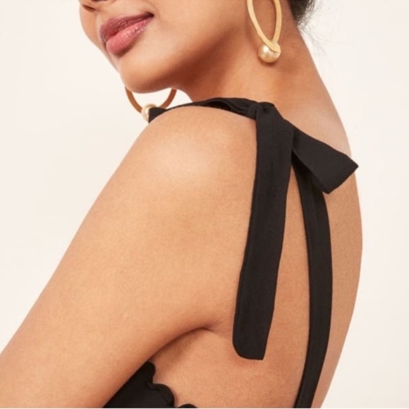 Reformation Christine Dress in Black - Picture 4 of 7